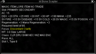 Bone Scepter Stats